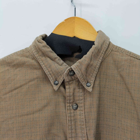 エディーバウアー Eddie Bauer 白タグ コーデュロイ シャツ メンズ import:L