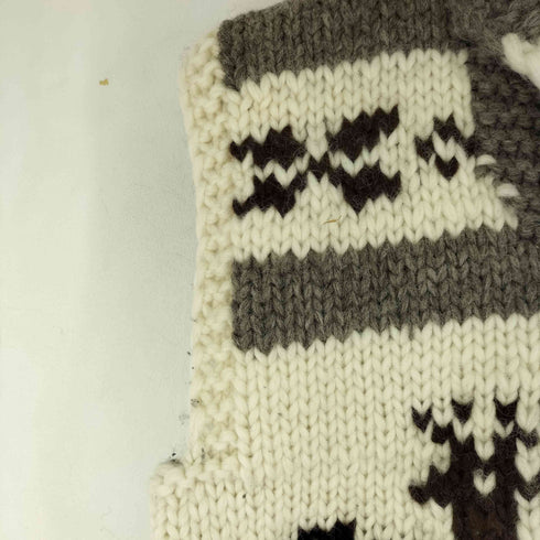 C.WEST カナダ製 ハンドメイド カウチンベスト メンズ