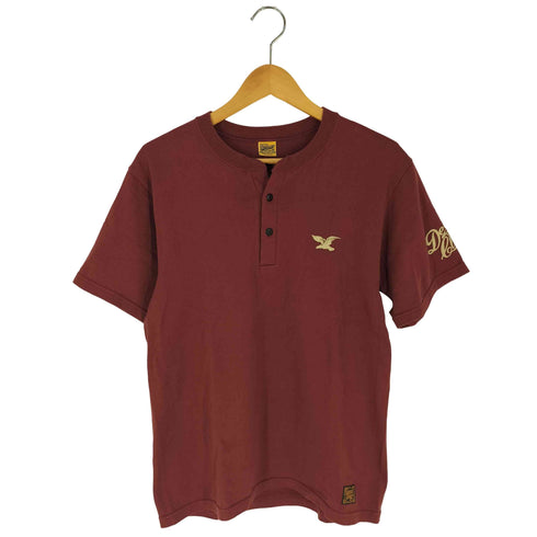 デラックス DELUXE EAGLE BRAND イーグル ヘンリーネックTシャツ メンズ import:M
