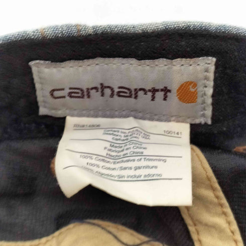 カーハート Carhartt 18AW ロゴ パッチ シャンブレー 6パネル キャップ バックテープ メンズ ONE SIZE