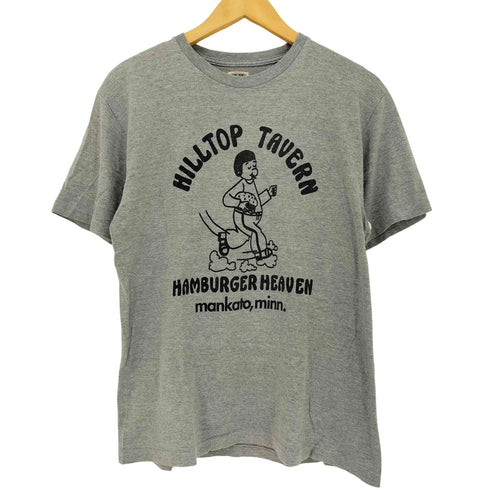 DUBBLE WORKS 90s HILLTOP TAVERN プリント 袖裾シングルステッチ 半袖 クルーネックTシャツ メンズ import:L