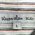 スティーブンアラン Steven Alan リネン100% ストライプ ボタンダウンシャツ メンズ JPN:L