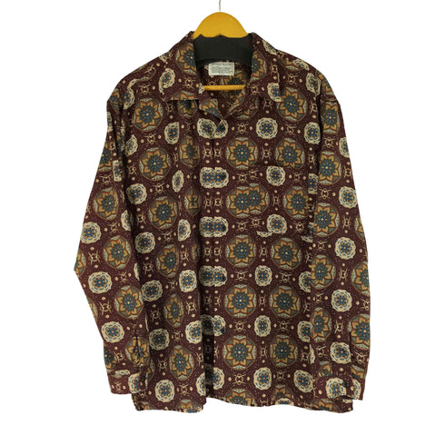 グローブハウス GLOVE HOUSE 総柄 L/S オープンカラーシャツ メンズ JPN:L