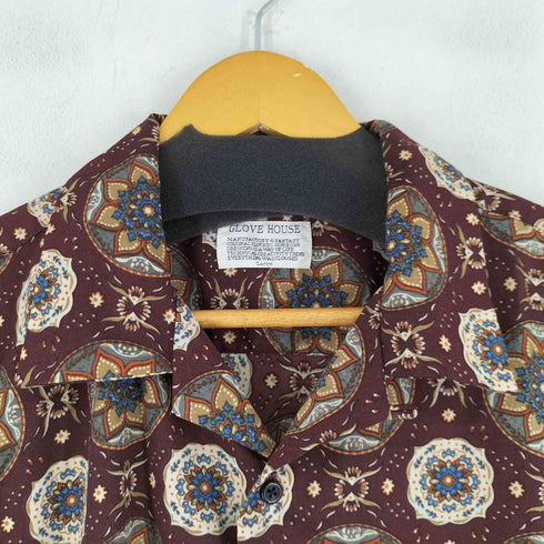 グローブハウス GLOVE HOUSE 総柄 L/S オープンカラーシャツ メンズ JPN:L