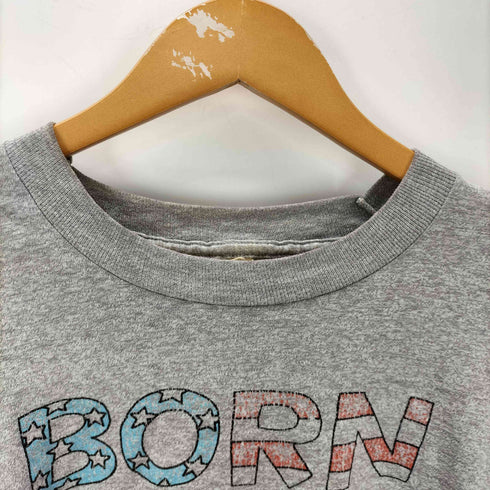 スクリーンスターズ SCREEN STARS 80-90S ボディ USA テキスト プリント S/S Tシャツ 霜降り シングル ステッチ メンズ
