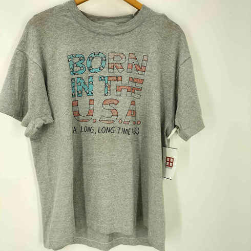 スクリーンスターズ SCREEN STARS 80-90S ボディ USA テキスト プリント S/S Tシャツ 霜降り シングル ステッチ メンズ