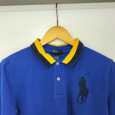 ポロバイラルフローレン Polo by RALPH LAUREN 90s ビッグポニー 刺繍 ポロシャツ メンズ XL(18-20)