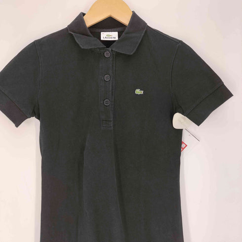 ラコステ LACOSTE 日本製 ロゴ刺繍 ポロシャツワンピース レディース EUR:38