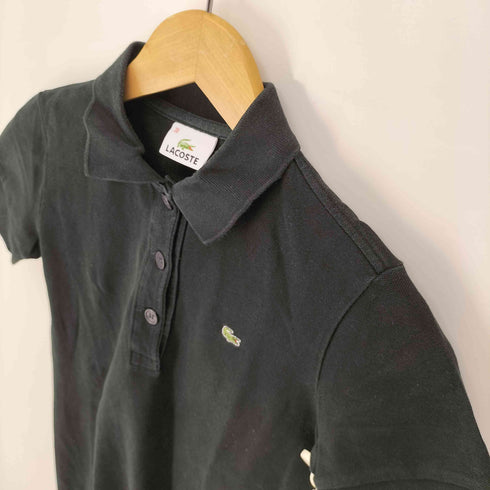 ラコステ LACOSTE 日本製 ロゴ刺繍 ポロシャツワンピース レディース EUR:38