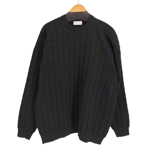 リムアーク RIM.ARK 24SS アンイーブン サーフェス オーバー ニット Uneven surface over knit レディース FREE
