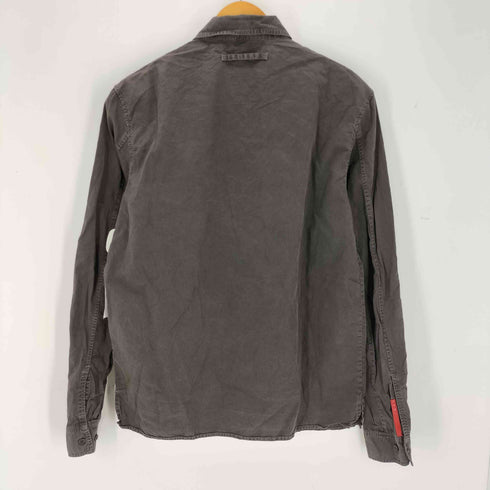 プラダ PRADA PRADA SPORT 90-00s MADE IN ITALY ワンポケットL/Sシャツ アーカイブ archive メンズ M