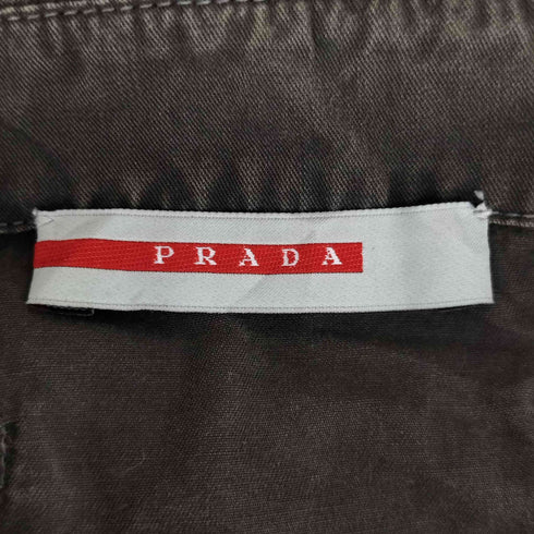 プラダ PRADA PRADA SPORT 90-00s MADE IN ITALY ワンポケットL/Sシャツ アーカイブ archive メンズ M
