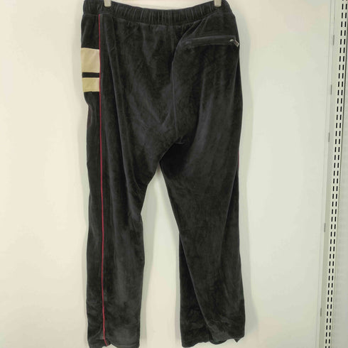 JNCO ロゴ ワッペン パイピング ベルテッド ベロア イージー パンツ メンズ XL