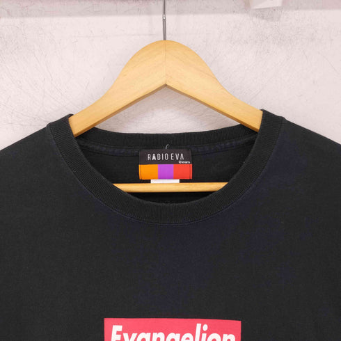 RADIO EVA ボックスロゴ クルーネック ショートスリーブ Tシャツ メンズ JPN:M