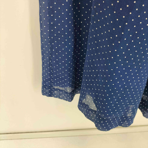 MARSHALL FIELD & COMPANY 70s レース 切替 ドット ノースリーブ ワンピース レディース