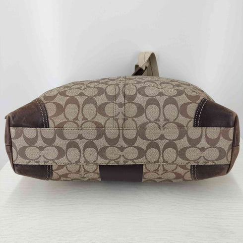 コーチ COACH 裏地チェック柄 シグネチャー トートバッグ レディース
