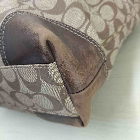 コーチ COACH 裏地チェック柄 シグネチャー トートバッグ レディース