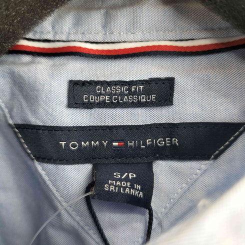 トミーヒルフィガー TOMMY HILFIGER ロゴ刺繍 ロールアップシャツ レディース import:S