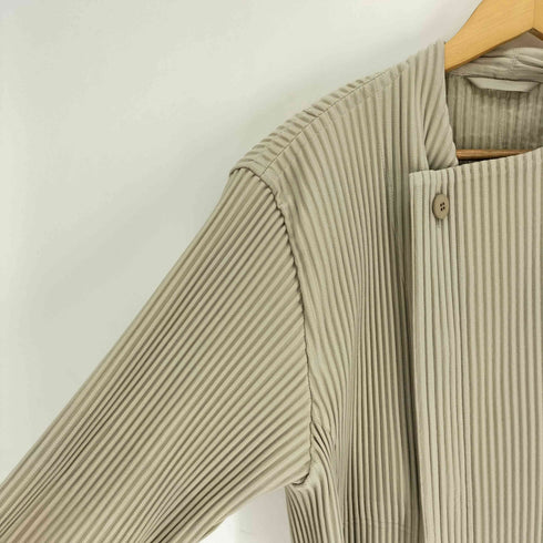 オムプリッセイッセイミヤケ HOMME PLISSE ISSEY MIYAKE 22SS TAILORED PLEATS JACKET ノーカラープリーツジャケット メンズ JPN:3