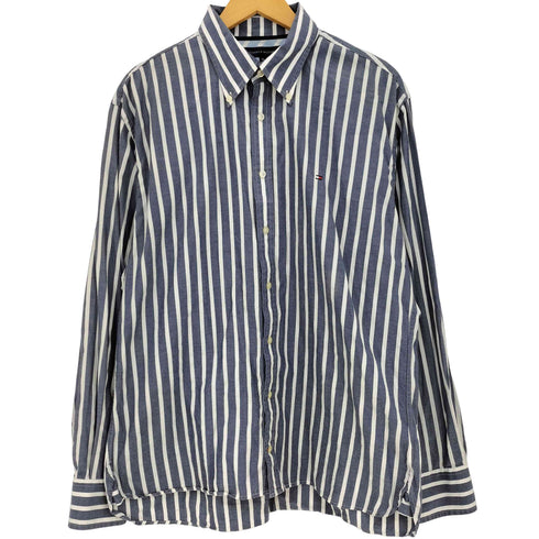 トミーヒルフィガー TOMMY HILFIGER ストライプ L/S B.D シャツ メンズ import:XL