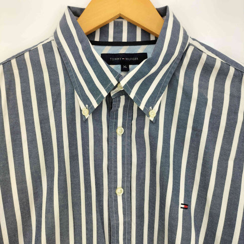 トミーヒルフィガー TOMMY HILFIGER ストライプ L/S B.D シャツ メンズ import:XL