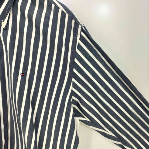 トミーヒルフィガー TOMMY HILFIGER ストライプ L/S B.D シャツ メンズ import:XL