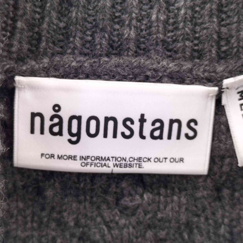ナゴンスタンス nagonstans ビックチェーン ハイネック ニットセーター casual メンズ M