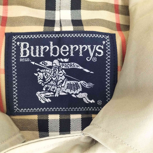 バーバリーズ BURBERRYS 90s 裏地ノバチェック 比翼ステンカラーコート メンズ