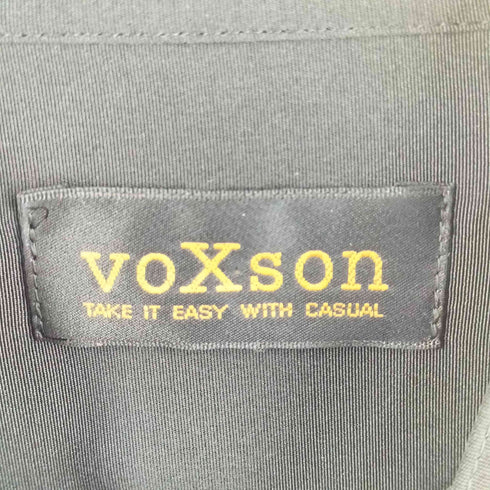 voXson バンドカラー 総柄切替 ポリシャツ メンズ JPN:M