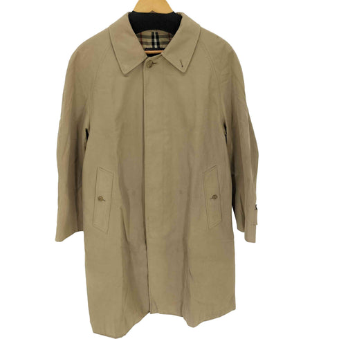 バーバリーズ BURBERRYS 90s 裏地ノバチェック 比翼ステンカラーコート メンズ