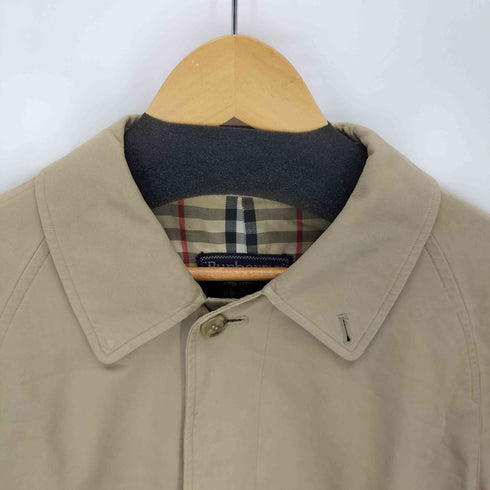 バーバリーズ BURBERRYS 90s 裏地ノバチェック 比翼ステンカラーコート メンズ