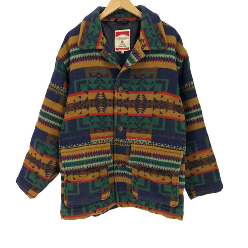 CREATION CUBE ネイティブ柄 フラップポケット ハンティングジャケット casual×natural メンズ M