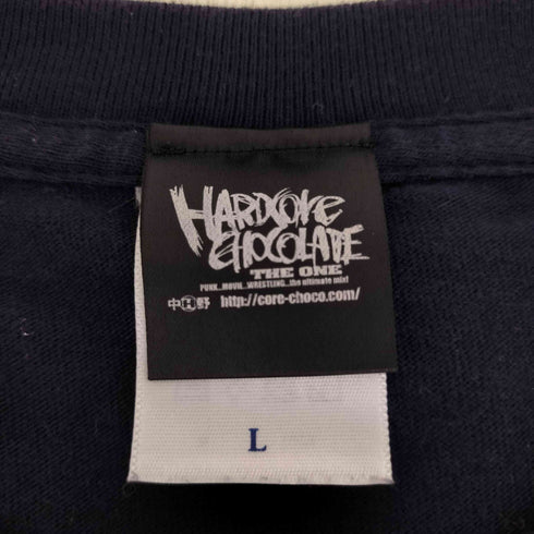 ハードコアチョコレート HARDCORE CHOCOLATE 人間人脈 フロントプリント S/S Tシャツ メンズ JPN:L