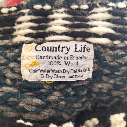 COUNTRY LIFE 馬 ヴィンテージニットカーディガン メンズ