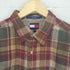 トミーヒルフィガー TOMMY HILFIGER コットンリネンチェック柄ボタンシャツ メンズ import:XL