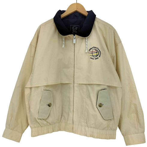 ギア GEAR 90s WGC JAPAN 2001 刺繍 ベンチレーション フェイクレイヤード ジップアップジャケット メンズ import:S