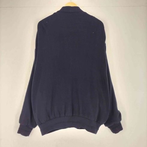 GIANNI M by hajo スエード切替ノーカラーニットジャケット メンズ 54-56