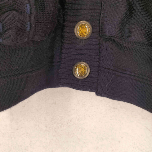 GIANNI M by hajo スエード切替ノーカラーニットジャケット メンズ 54-56