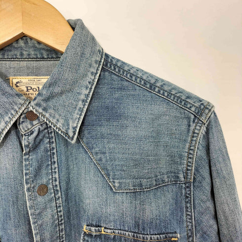 ポロラルフローレン POLO RALPH LAUREN ダンガリー デニムシャツ レディース import:M