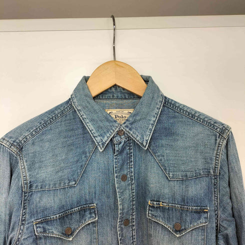 ポロラルフローレン POLO RALPH LAUREN ダンガリー デニムシャツ レディース import:M