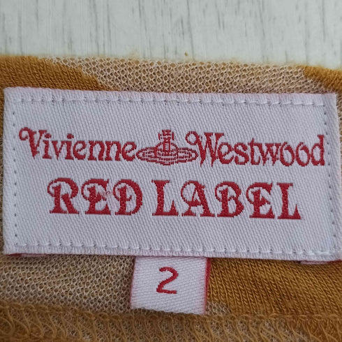 ヴィヴィアンウエストウッドレッドレーベル Vivienne Westwood RED LABEL ダイタイ柄 コットン ジャージー ニット レディース 2