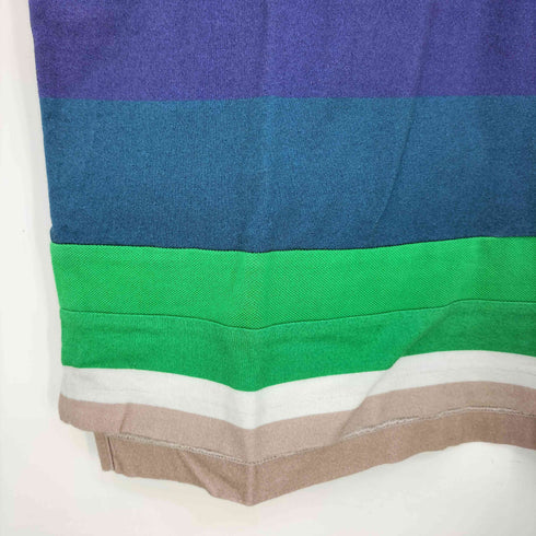 ポールスミス Paul Smith マルチカラー 生地切替 サイドスリット ポロシャツ メンズ import:M