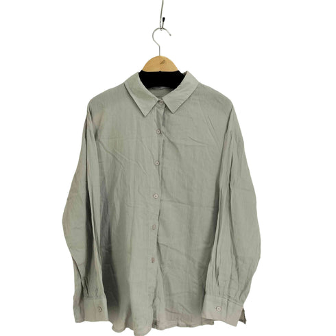 BLACKUP サイドスリットシアー L/S シャツ レディース
