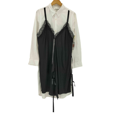 ジュンヤワタナベコムデギャルソン JUNYA WATANABE COMME des GARCONS ベルベット シャツ ロングスリーブ ワンピース レディース M
