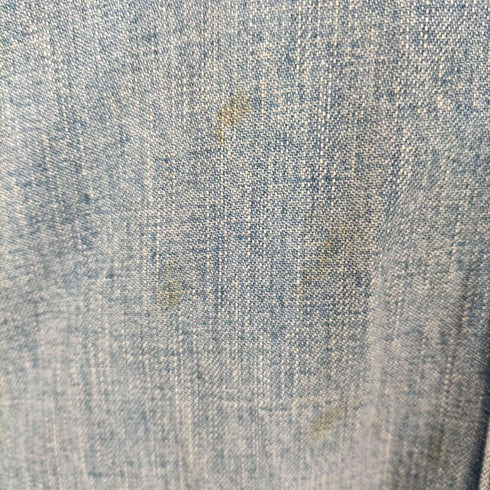 ライト WRYHT 24SS BOLERO SLEEVE CHORE JACKET ダメージ加工 デニム カバーオール レディース JPN:2