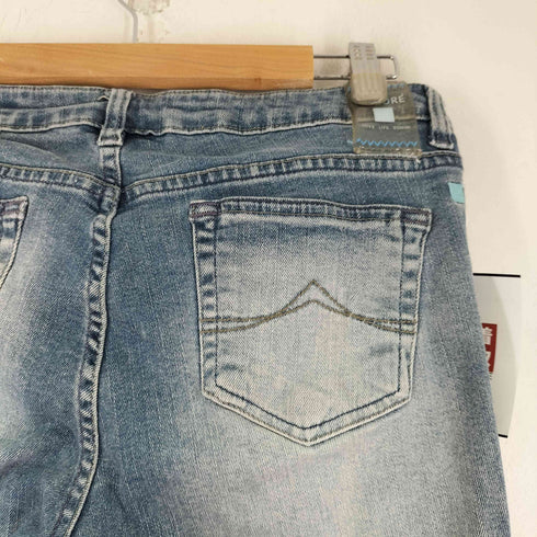 AZZURE パッチワークデザイン ダメージ加工 デニムパンツ メンズ US:32-33