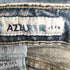 AZZURE パッチワークデザイン ダメージ加工 デニムパンツ メンズ US:32-33