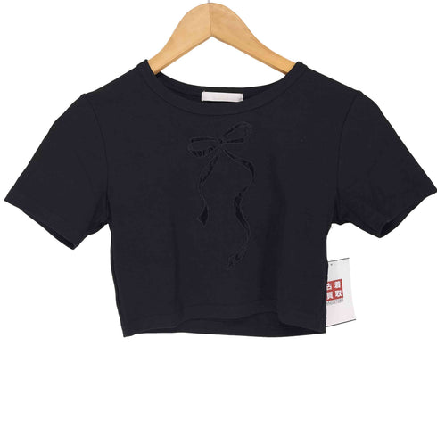 フーズフーチコ whos who Chico フロントリボンレース ミニTシャツ レディース F