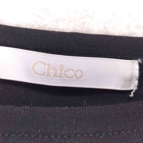 フーズフーチコ whos who Chico フロントリボンレース ミニTシャツ レディース F