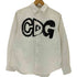 コムデギャルソン COMME des GARCONS 黒ボタンデザイン デカデザイン ロングスリーブ ボタンダウンシャツ メンズ S